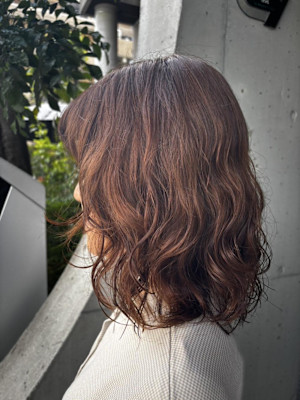 くせ毛を活かす/パーマ/クリーム仕上げ