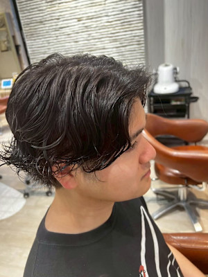 センターパートナチュラルウェーブ