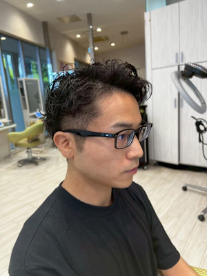 ツーブロック×クールウェーブショート