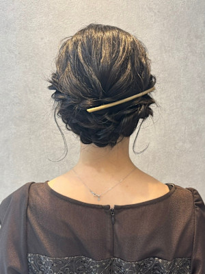 シニヨンお呼ばれ大人アレンジ20代30代