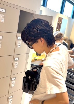 セット楽なメンズパーマ