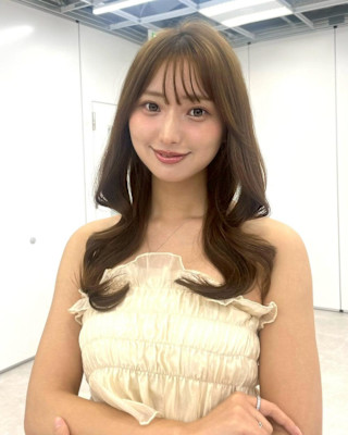 前髪ありナチュラルロング