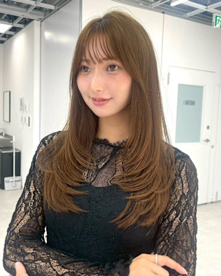 韓国風レイヤーロング