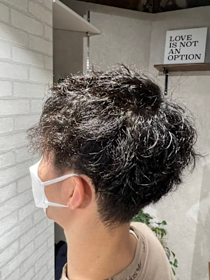 ハンサムショートパーマ◎刈り上げ×ニュアンスパーマ