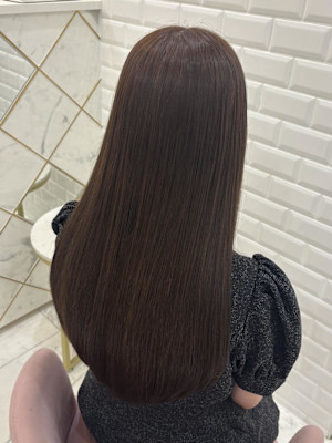 ブリーチなしオリーブグレージュ＊まゆ