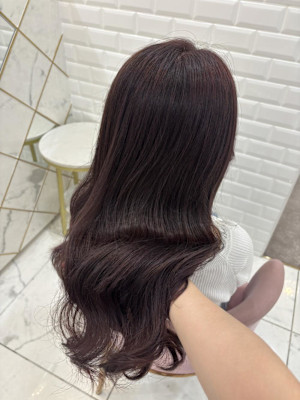 ブリーチなしダブルカラー＊チョコレートピンク＊まゆ
