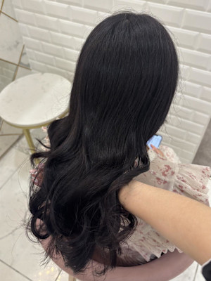 ブリーチなしブラックラベンダー＊まゆ