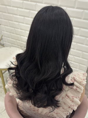 ブリーチなしブラックラベンダー＊まゆ