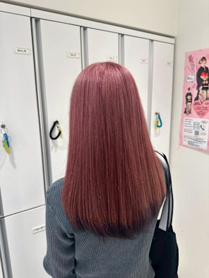透明感カラー/ブリーチなしWカラー/髪質改善/伊勢原