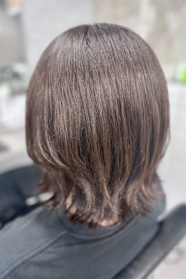 大人の外ハネレイヤー×カシスブラウン