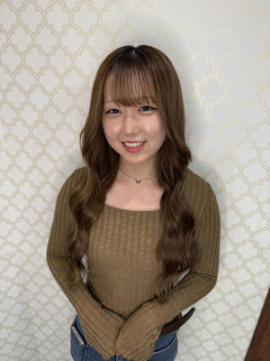 アッシュベージュロング