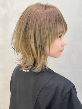 くびれネオウルフハイライト　ボブウルフ　ウルフカット