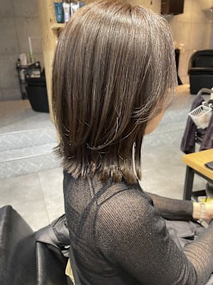 外ハネSTYLE☆オリーブベージュカラー