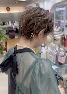 【ショート参列ヘア】