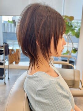 No Stylingミディアムウルフ　ウルフカット　ウルフ　