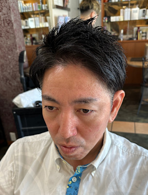 【清楚感UP↑全世代に人気！】メンズカット×ショートレイヤー