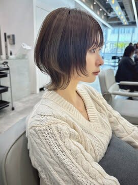 斜め45°も可愛ネオウルフ×ハイライト　ウルフカット　ウルフ