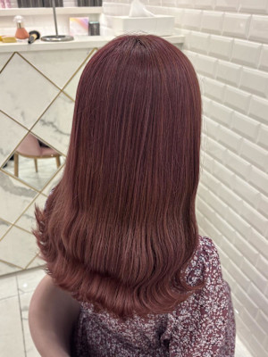 ブリーチありピンクラベンダー＊まゆ