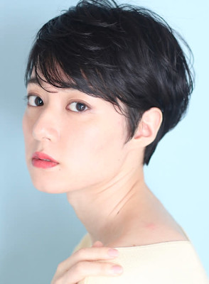 ショート・ボブ/丸顔/前髪あり/絶壁解消/40代/50代/