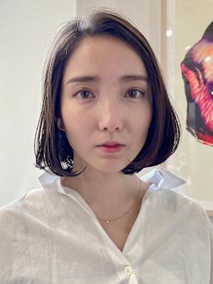 前下がりショート・ボブ/絶壁解消/前髪あり/40代/30代