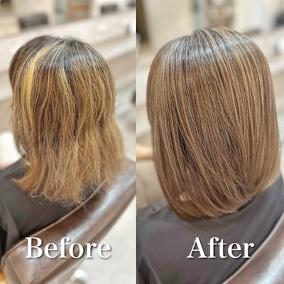 白髪ぼかし(ベージュ系)白髪キレイにマイナス10歳