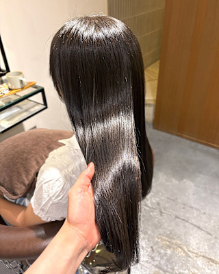 オリーブカラー/イルミナカラー/髪質改善/艶髪