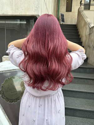 【HIROHUMI】ブリーチあり透明感ピンク