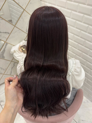 ブリーチなしWカラー＊チョコレートピンク＊まゆ