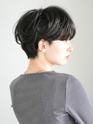 前下がりショート・ボブ/絶壁解消/前髪あり/40代/30代