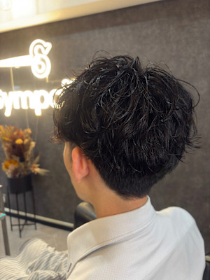 ビジネスマン/スーツ/スパイラルパーマ/メンズ