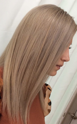 ブリーチオンカラー+髪質改善水素トリートメント