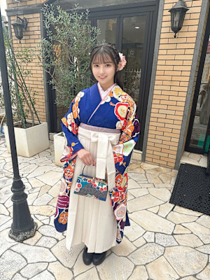 袴×卒業式×ハーフアップ