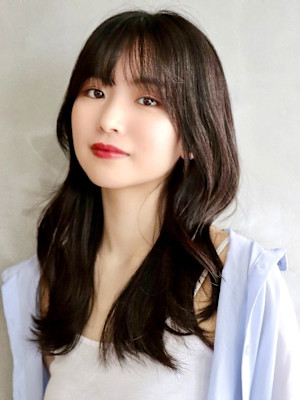 ロング×韓国風くびれ巻き