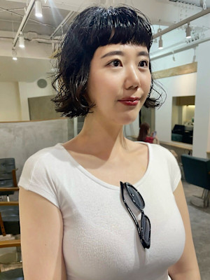 nuance perm/bob perm/オン眉