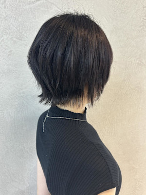 ワイドバング/ホワイトブロンド[髪質改善/ヘアセット/大宮]