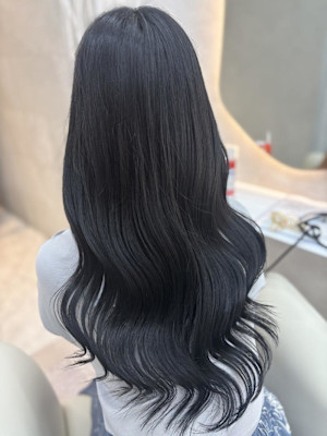 ワイドバング/ホワイトブロンド[髪質改善/ヘアセット/大宮]