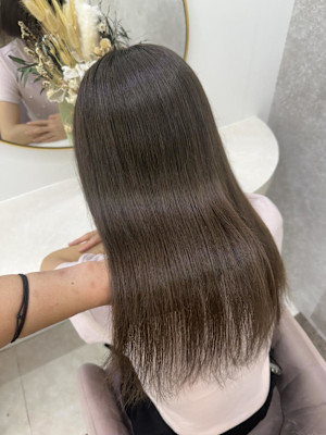 ミディアム/暗めカラー/デザインカラー/フェイスフレーミング