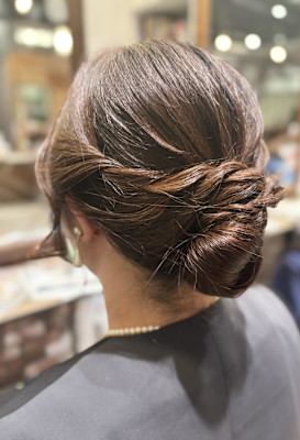 お呼ばれシニヨン