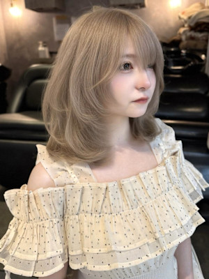 《巴結生》ミルクティーグレージュ/グレージュ/大宮