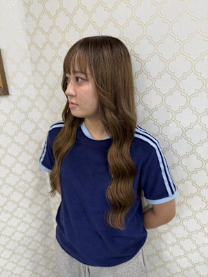 アッシュベージュロング！