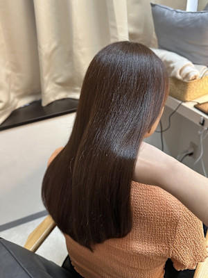 髪質改善メテオマロンブラウンカラー