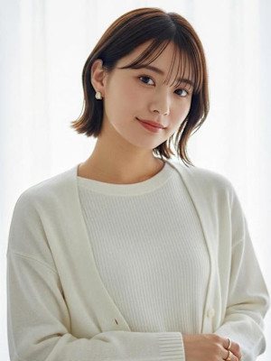 外ハネボブ 切りっぱなしボブ 顔周りカット20代 髪質改善