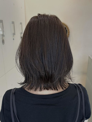 透明感カラー×レイヤーボブ