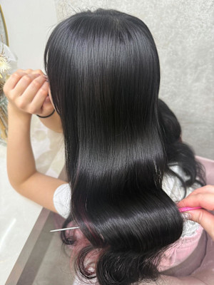 ミディアム/暗めカラー/デザインカラー/フェイスフレーミング