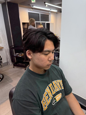  大宮/カット/短髪/毛流れ/センターパート