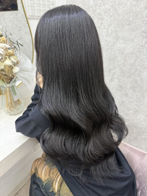 ミディアム/暗めカラー/デザインカラー/フェイスフレーミング