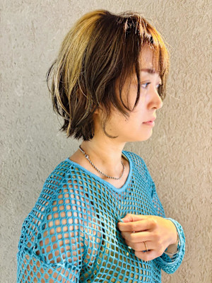 くせ毛を活かした似合わせボブ