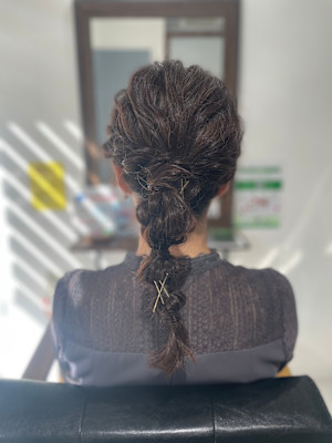結婚式参列のヘアアレンジメント♪