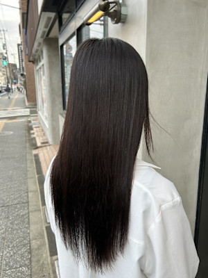 (工藤)酸性ストレートでサラツヤ髪に
