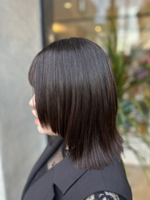 (工藤)顔周りレイヤー×外ハネボブ